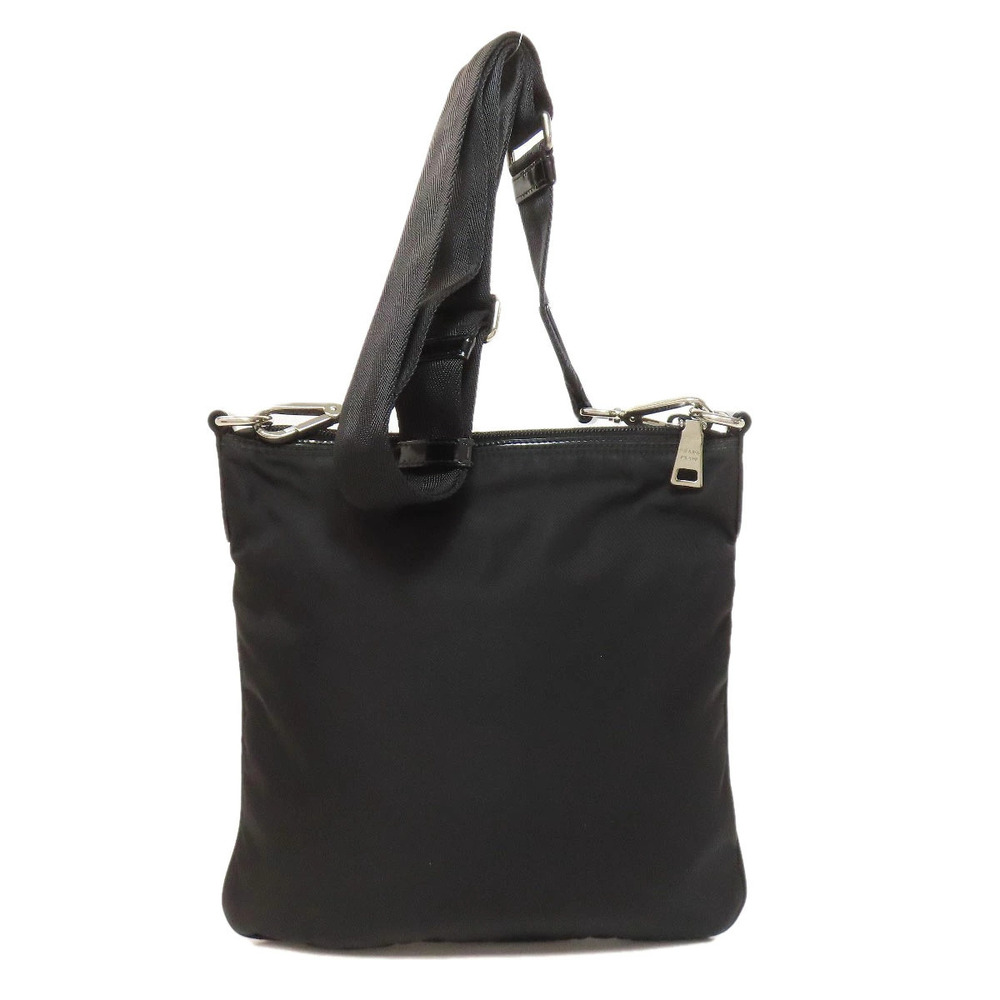 Prada trim Tessuto Bag leather black Crossbody Black